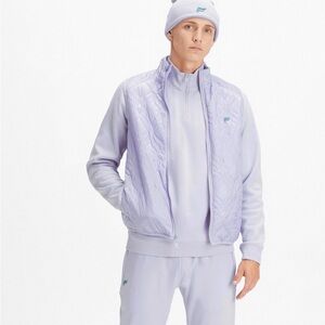 Fabletics The Loft Quilted Vest in Lilac Mist Men’s‎ Medium